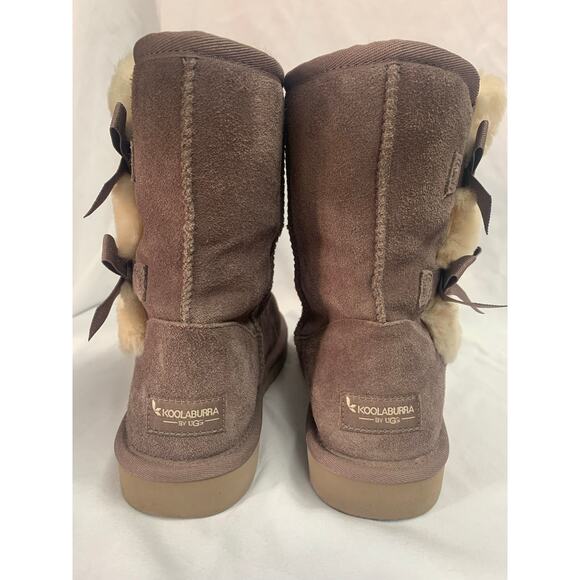 Koolaburra by UGG Koola Short Bow Shearling Boots – Size 8 - Picture 5 of 6